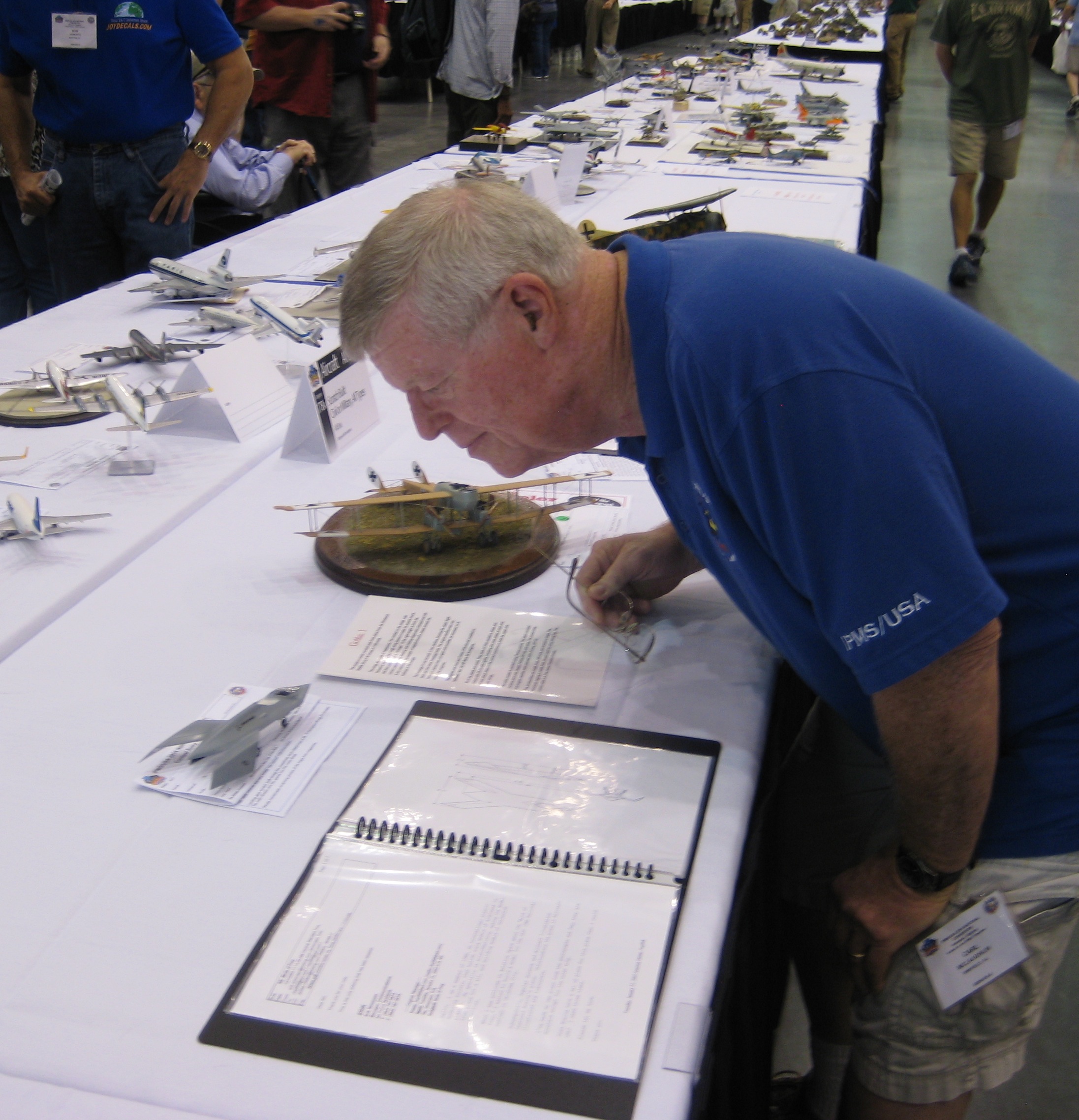 Carl Looking at Bird of Prey